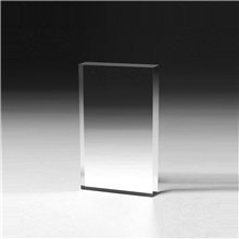 aerial view a clear rectangular acrylic paperweight - 4 x 6 x 3/4, image 1 of 2