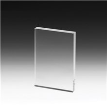 aerial view a clear photoimage(r) rectangle paperweight - 3 x 5 x 1/2, image 1 of 3