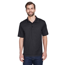 aerial view a black ultraclub - mens tall cool dry mesh piqu polo, image 1 of 7