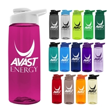 a group of 26 oz flair water bottle with drink - thru lid - made with tritan