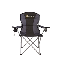 aerial view a black/charcoal premium stripe chair, image 1 of 5