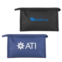 a group of chic large soft pu cosmetic pouch