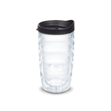 a black tervis(r) classic wavy tumbler enhanced embroidered emblem - 10 oz