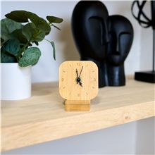 aerial view a group of cade bamboo desk clock, image 1 of 2