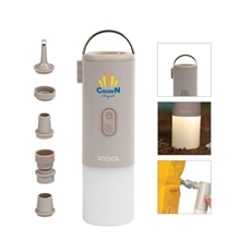 a group of icool thornton air pump / camping light