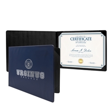 a navy diploma holder standard landscape