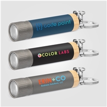 a group of reborn recycled aluminum keychain flashlight - colorjet