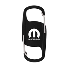 aerial view a black basecamp duo - end carabiner clip, image 1 of 2