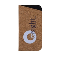 aerial view a cork natural shade sunglasses case, image 1 of 5