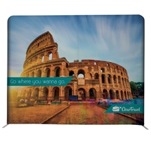 aerial view a group of 10w x 90h eurofit straight wall kit (recycled polyester knit), image 1 of 11