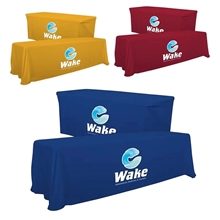 a group of serged convertible table throw