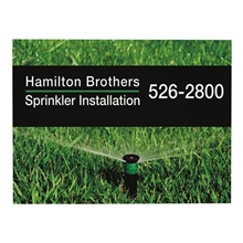 a group of 24 x 18 corrugated plastic sign (single - sided)