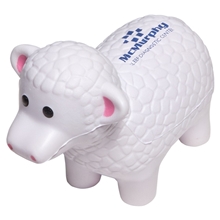 aerial view a white sheep stress reliever, image 1 of 2