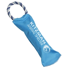 aerial view a blue crunch - it dog toy, image 1 of 2