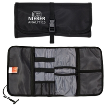 aerial view a black tec computer periphery organizer - large, image 1 of 2