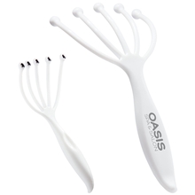 aerial view a white cascade 5- ball massager, image 1 of 2