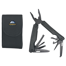 aerial view a matte black best buddy tools(r) tactical survival multi - tool pliers, image 1 of 4