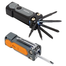 aerial view a group of bright idea utility light w / screwdriver set, image 1 of 2