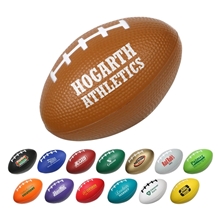 aerial view a group of small football stress reliever, image 1 of 2