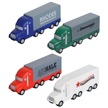 aerial view a group of semi truck trailer stress reliever, image 1 of 2