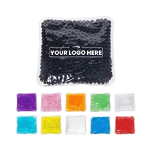 aerial view a group of square aqua pearls hot / cold pack, image 1 of 3