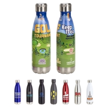 aerial view a group of keep 17 oz vacuum insulated stainless steel bottle, image 1 of 2