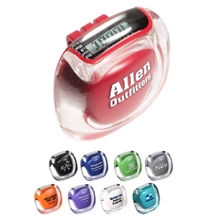 aerial view a group of acrylic cover clearview multifunction pedometer, image 1 of 2