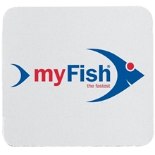 a white full color neoprene drink coaster
