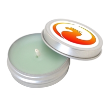 a silver aromatherapy wax candle