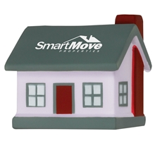 aerial view a white house shaped stress ball, image 1 of 2