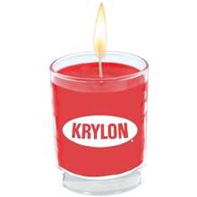 a clear glass jar aromatherapy candle heavy base