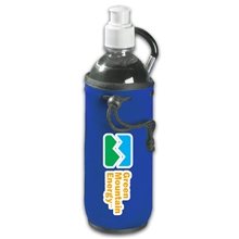 aerial view a blue bottle and tall can cooler - full color, image 1 of 3