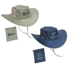 aerial view a group of fold n go outdoor hat, image 1 of 2