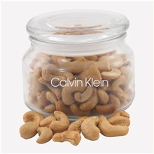 a clear glass jar patio glass jar with cashews