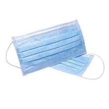 a blue disposable face masks
