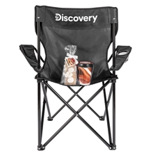 a black smores campfire kit with chair