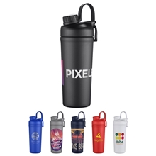 aerial view a group of villanova 26 oz vacuum insulated stainless steel shaker, image 1 of 2
