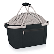 aerial view a black insulated polyester metro basket, image 1 of 4