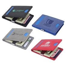 aerial view a group of best buddy tools(r) slim wallet with money clip, image 1 of 2