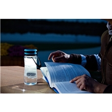 a group of light - up 20 oz tritan(r) bottle + solar lantern