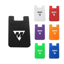 aerial view a group of roadrunner silicone cling cell / smart phone wallet, image 1 of 3