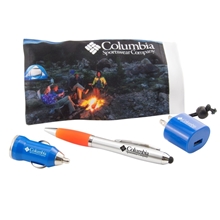 aerial view a group of premium travel bag kit, image 1 of 24