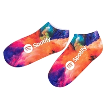 aerial view a group of large customizable ankle socks, image 1 of 3