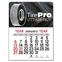 aerial view a white adhesive peel - n - stick(r) calendar - tire, image 1 of 3