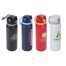 aerial view a group of talus 27 oz vacuum insulated stainless steel bottle, image 1 of 2