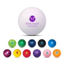 aerial view a group of custom round stress ball with multi color choices, image 1 of 2