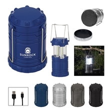 a group of cob pop - up rechargeable lantern