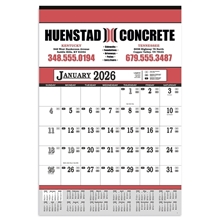 aerial view a group of contractors 13- sheet calendar, image 1 of 4