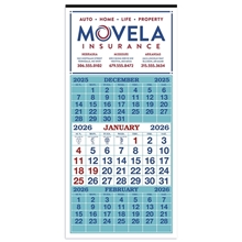 aerial view a group of 3- month display 12- sheet calendar, image 1 of 4