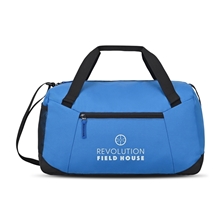 aerial view a royal blue rally recycled sport duffel, image 1 of 5